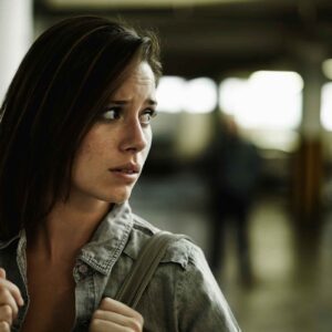 worried Woman • Stalker Treatment Program • Stalker Class Workbook • Affordable Online Classes • Mandatory Classes • Court Ordered Classes • CE Classes • www.affordableonlineclasses.com